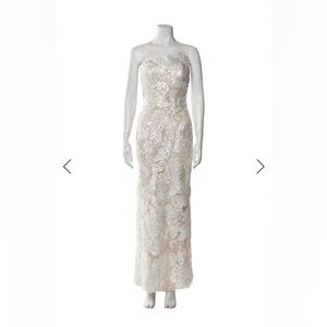 Ines Di Santo White Lace Gown
